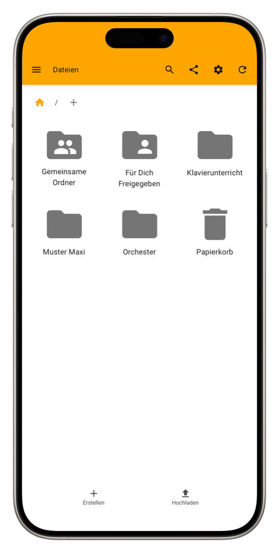 Musikschul-App Dateien
