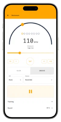 Metronom im Tools-Modul der Musikschul-App