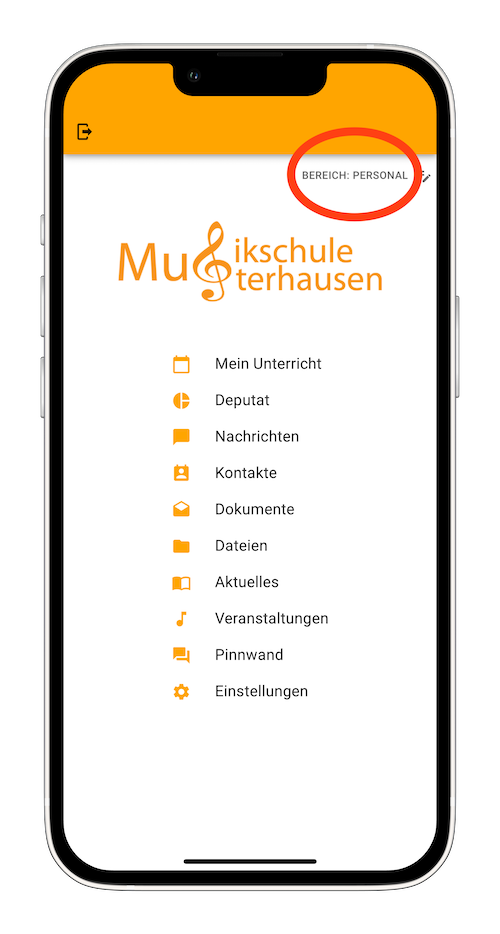 App - Bereich Personal