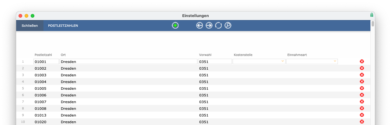 imikel_adressen_einstellungen_postleitzahlen