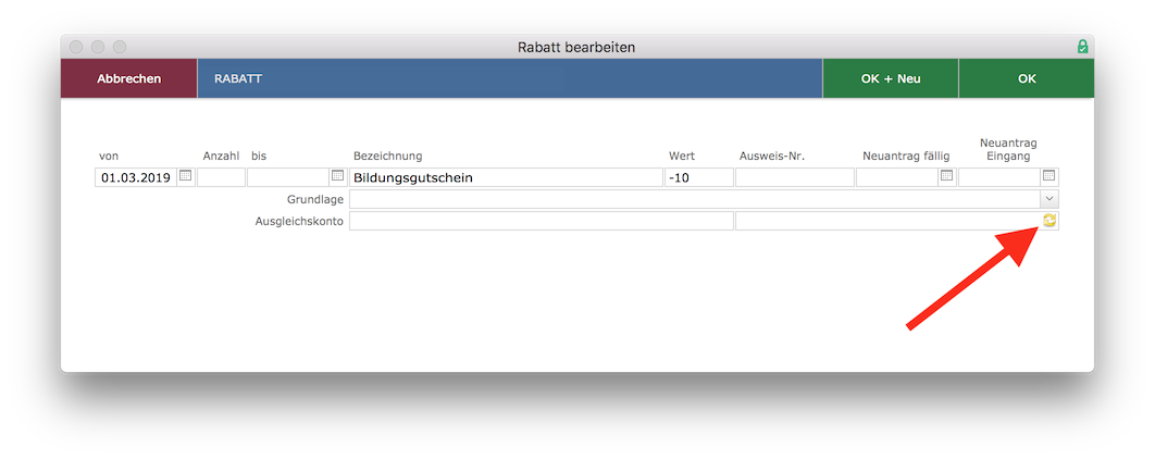 rabatteingabefenster_rabatt_ohne_ausgleichskonto