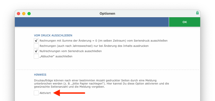 imikel_buchhaltung_rechnungslaeufe_rechnung_druck_optionen_hinweis