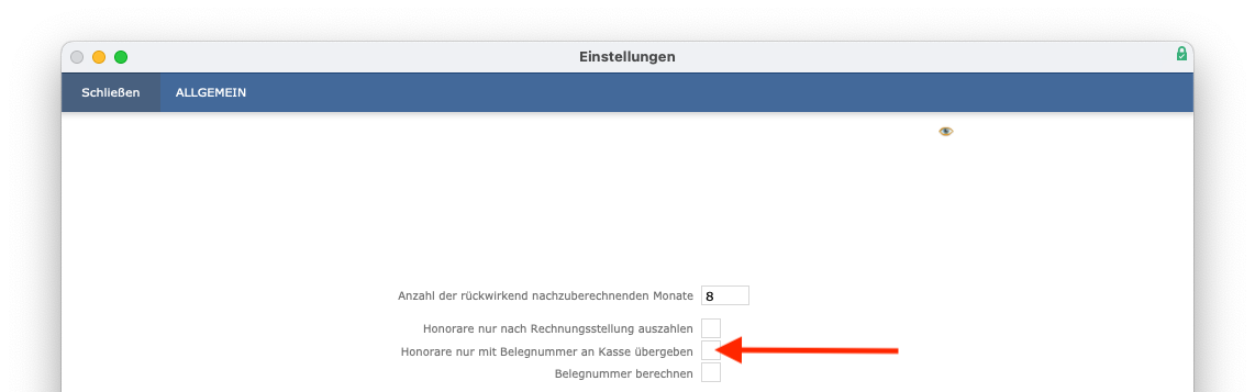 imikel_honorare_einstellungen_allgemein_kasse