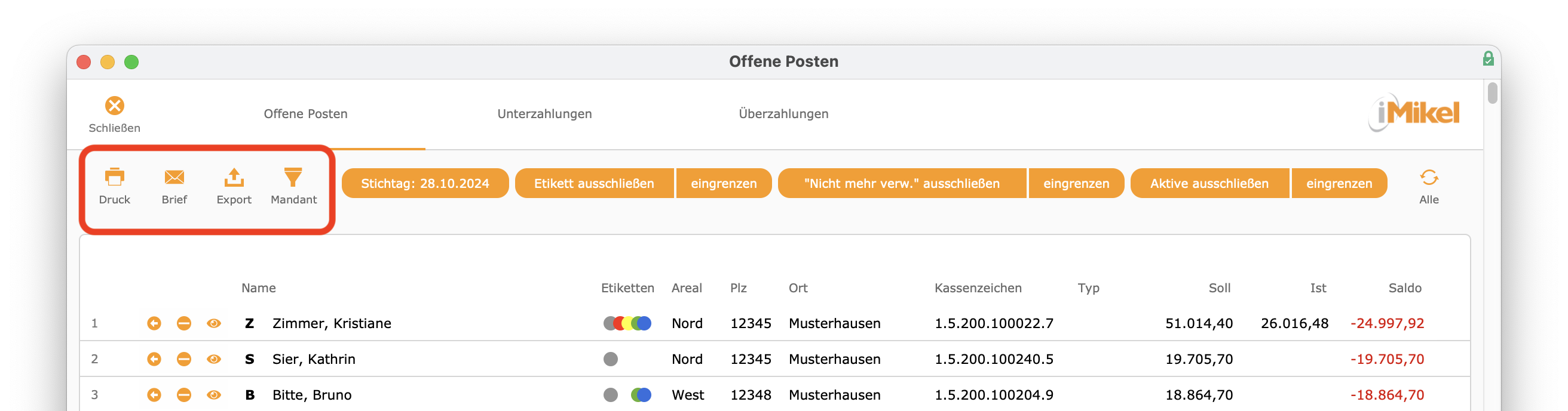 imikel_konten_offene_posten_liste_druck_brief_export_mandant