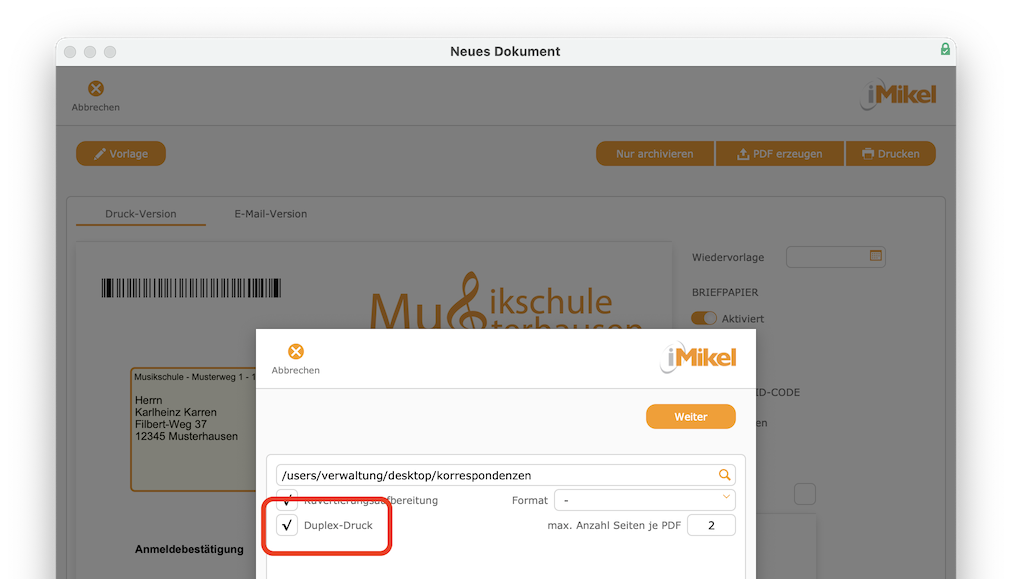 imikel_unterricht_briefversand_voransicht_pdf_kuvertierungsaufbereitung_duplex