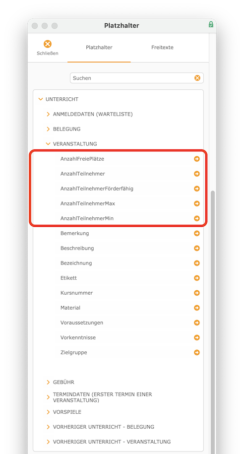 korrespondenzen_vorlage_bearbeitung_platzhalter_uebersicht_unterricht_veranstaltung