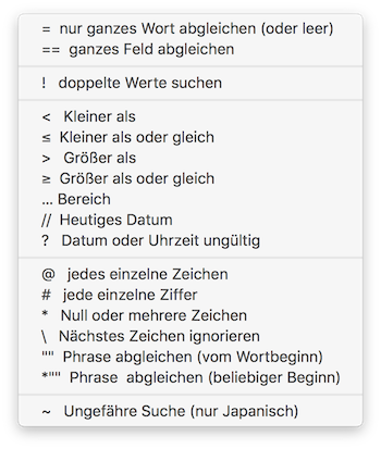 Vergleichsoperatoren