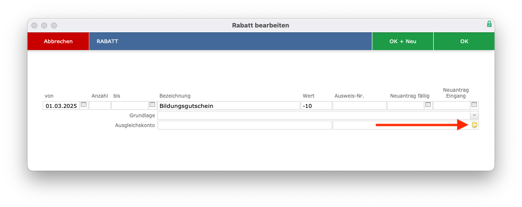 imikel_adressen_rabattbearbeitung_ausgleichskonto
