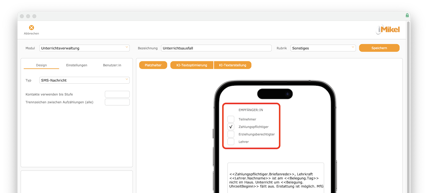 imikel_korrespondenzen_vorlagen_bearbeiten_sms_vorlage_empfaenger