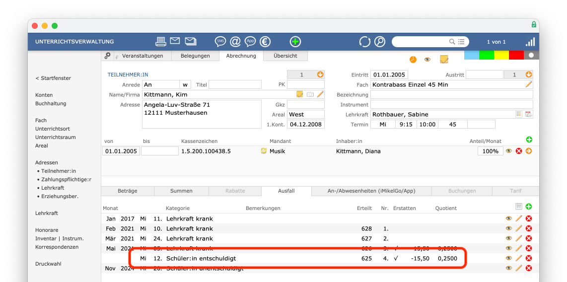 imikel_unterricht_abrechnung_ausfall_ausfaelle