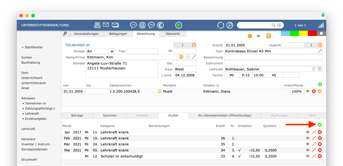 imikel_unterricht_abrechnung_ausfall_hinzufuegen