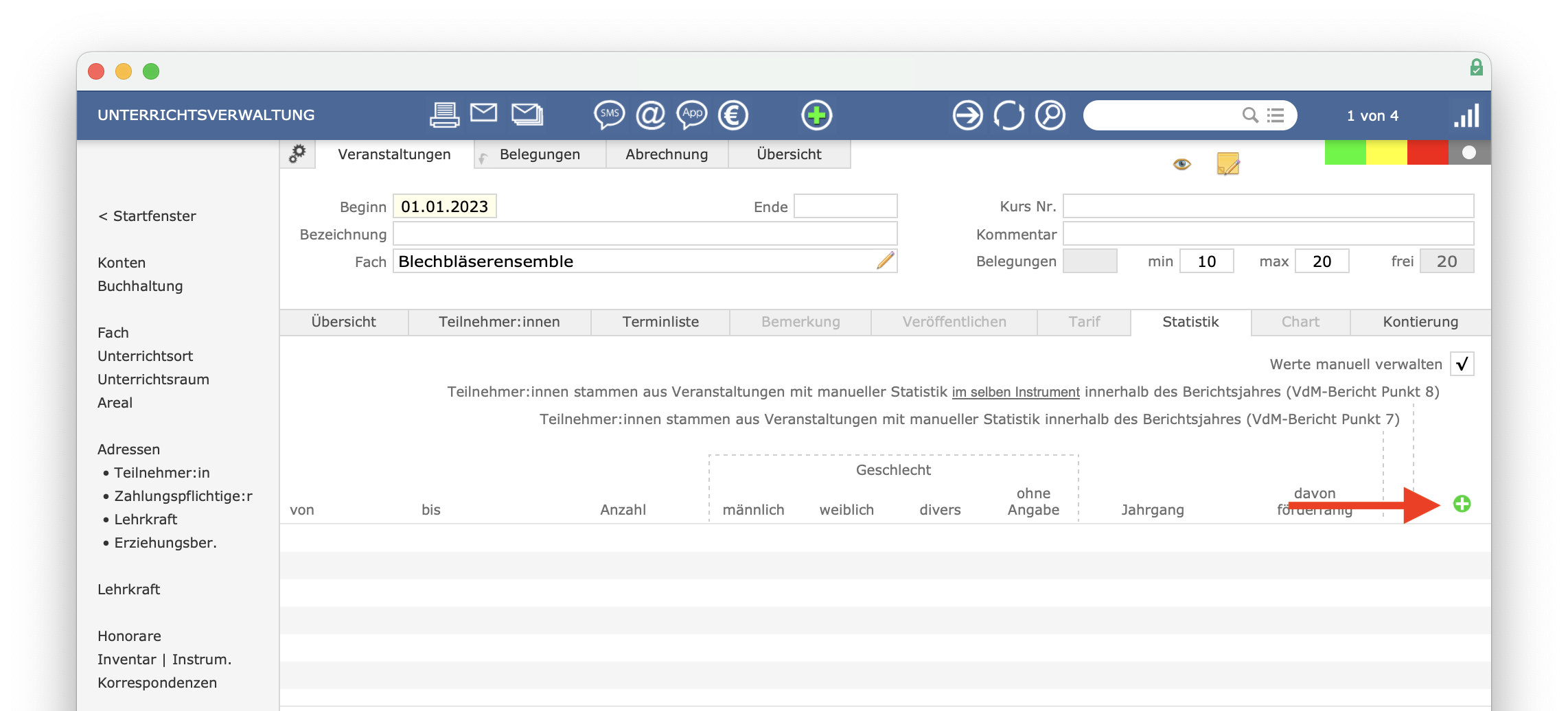 imikel_unterricht_veranstaltungen_statistik_werte_manuell_verwalten_hinzufuegen